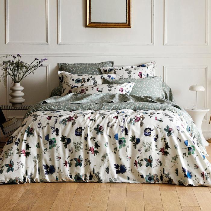 Cxl By Christian Lacroix Drap Plat Satin De Coton - Botanique Vert