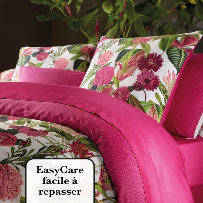 Cxl By Christian Lacroix Drap Plat Satin De Coton - Garden Micro Fuchsia