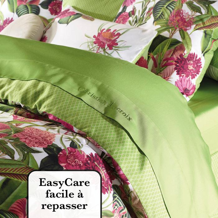 Cxl By Christian Lacroix Drap Plat Satin De Coton - Garden Micro Vert