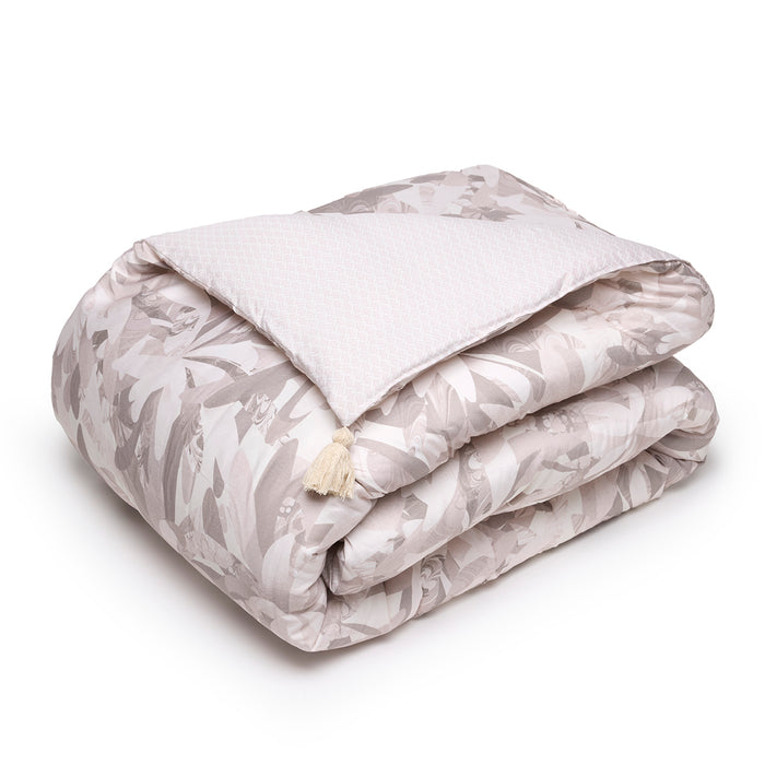 cxl by christian lacroix Édredon avec glands Fleurs psychédéliques Beige - 140 x 200 cm