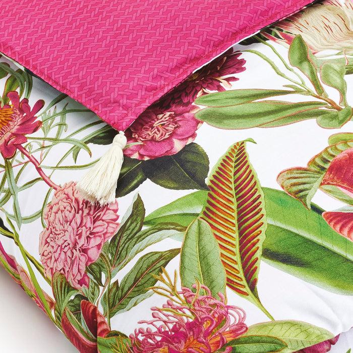 Cxl By Christian Lacroix Édredon Avec Glands Satin De Coton - Garden Fuchsia