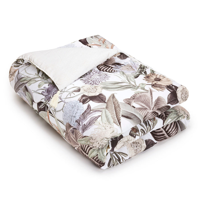 cxl by christian lacroix Édredon avec glands satin de coton - Garden Taupe