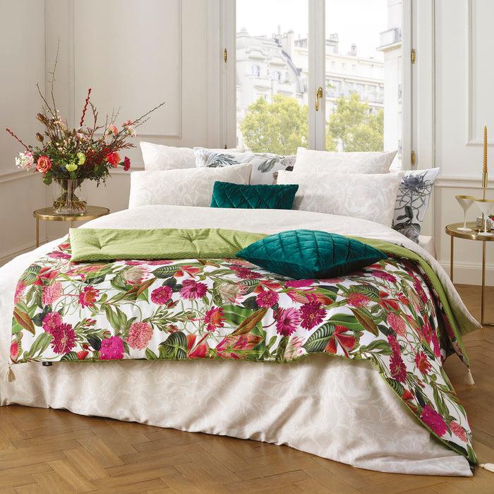 Cxl By Christian Lacroix Édredon Avec Glands Satin De Coton - Garden Vert