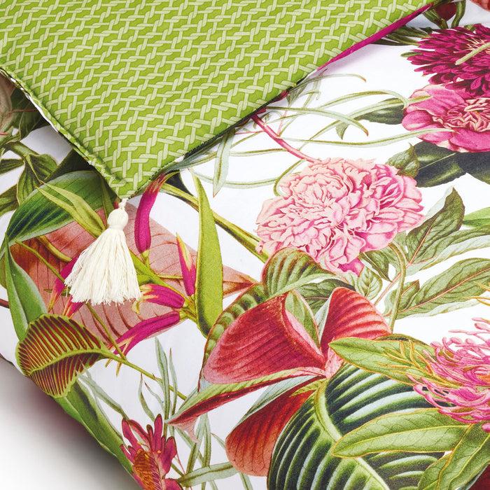 Cxl By Christian Lacroix Édredon Avec Glands Satin De Coton - Garden Vert