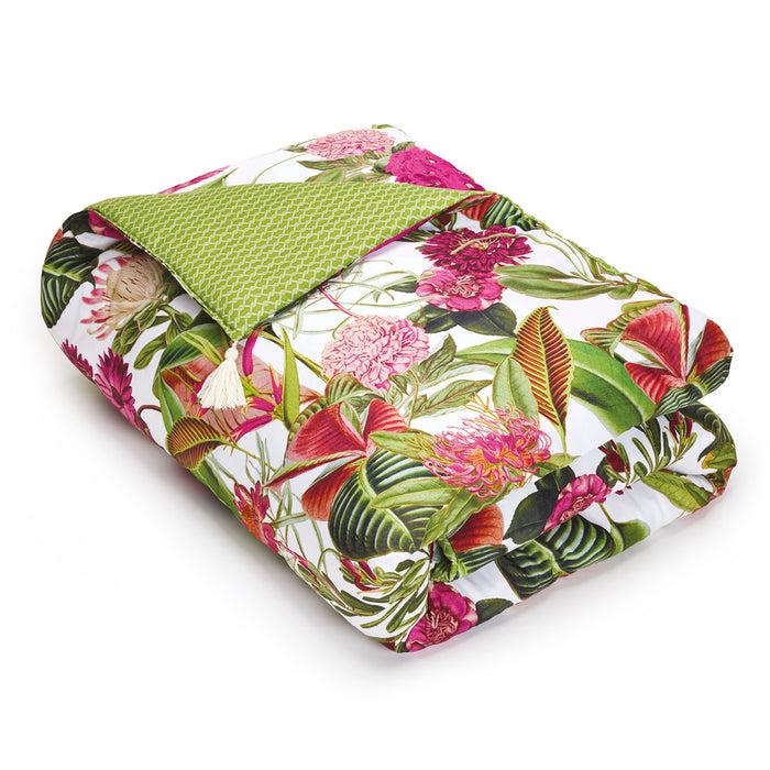 cxl by christian lacroix Édredon avec glands satin de coton - Garden Vert