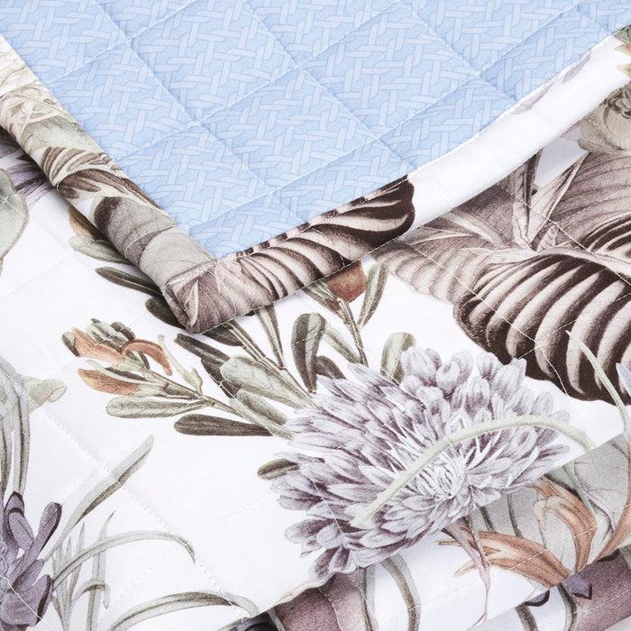 Cxl By Christian Lacroix Édredon Satin De Coton - Garden Bleu Clair