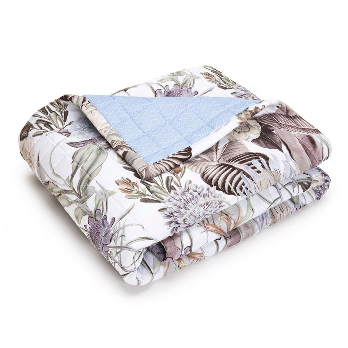 cxl by christian lacroix Édredon satin de coton - Garden Bleu clair