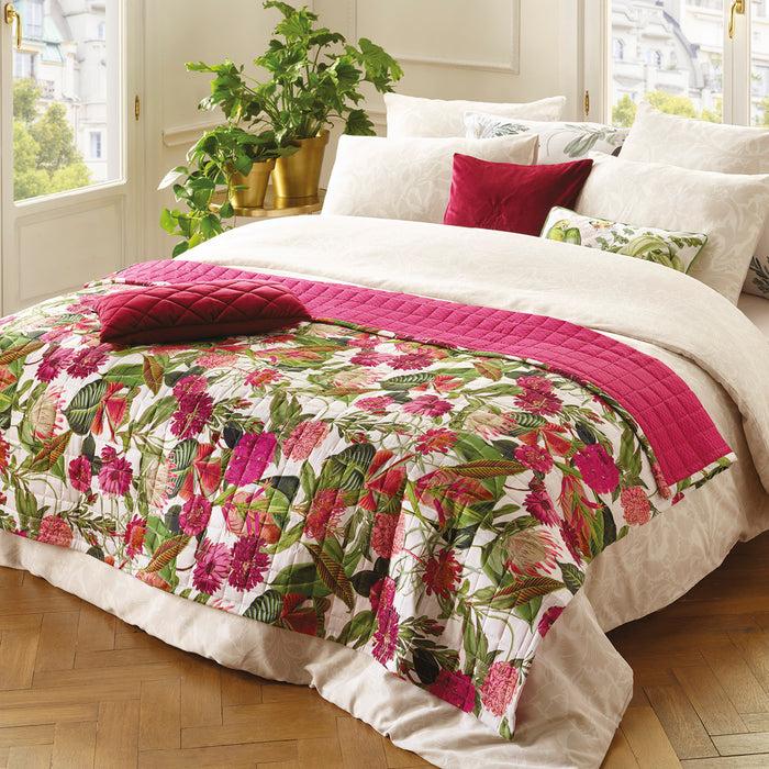 Cxl By Christian Lacroix Édredon Satin De Coton - Garden Fuchsia