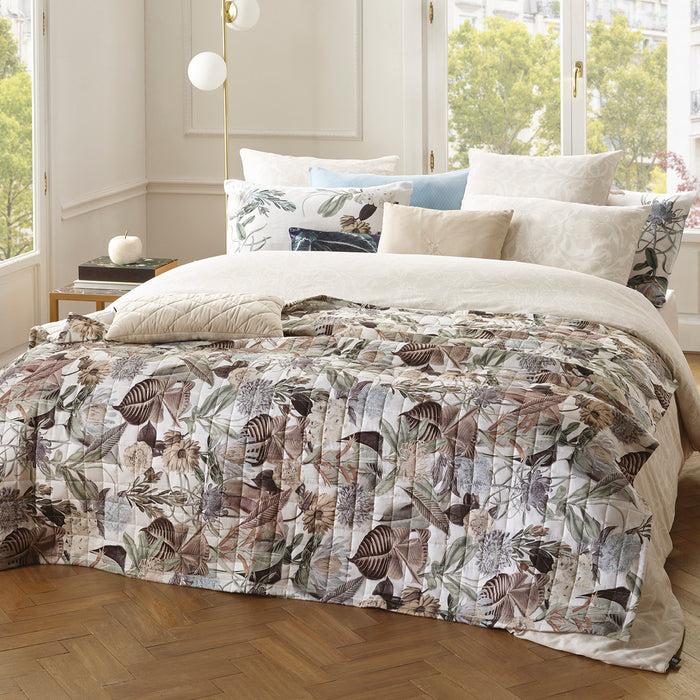 Cxl By Christian Lacroix Édredon Satin De Coton - Garden Taupe