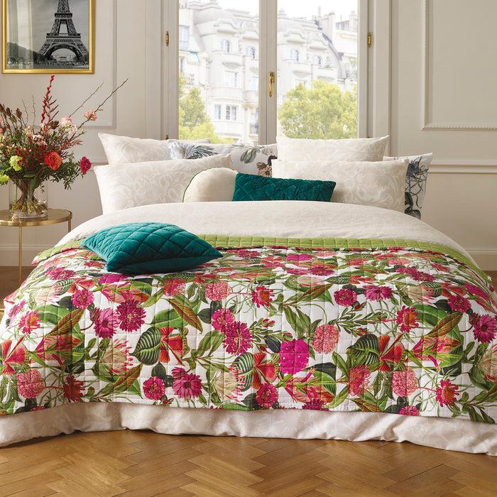 Cxl By Christian Lacroix Édredon Satin De Coton - Garden Vert