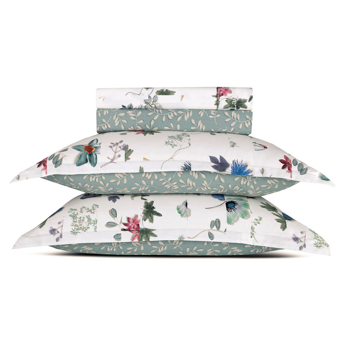 Cxl By Christian Lacroix Ensemble De Draps : Drap-housse Drap Plat Taie(s) D'oreiller En Satin De Coton - Dessin Semis Jaune