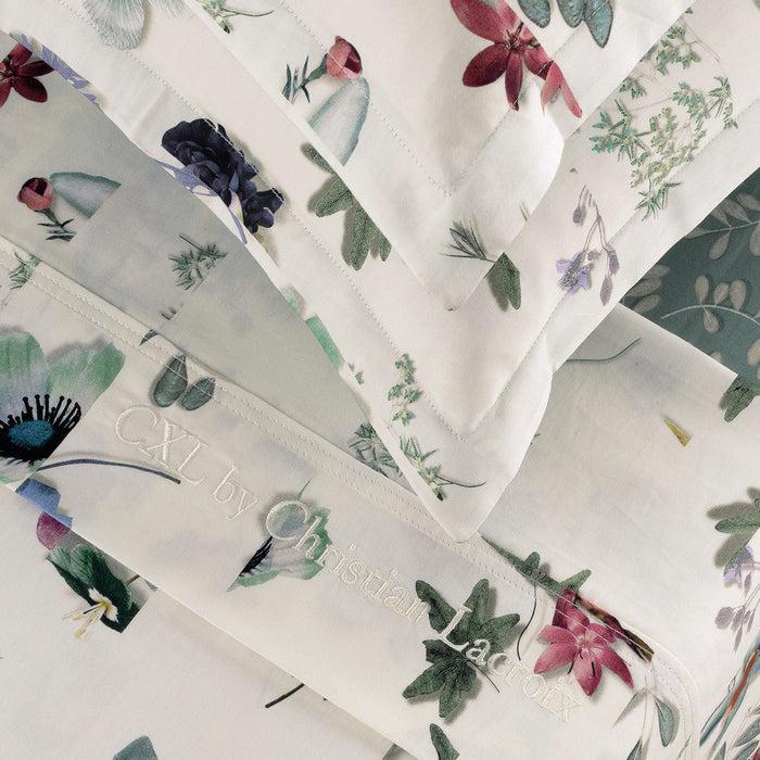 Cxl By Christian Lacroix Ensemble De Draps : Drap-housse Drap Plat Taie(s) D'oreiller En Satin De Coton - Dessin Semis Jaune