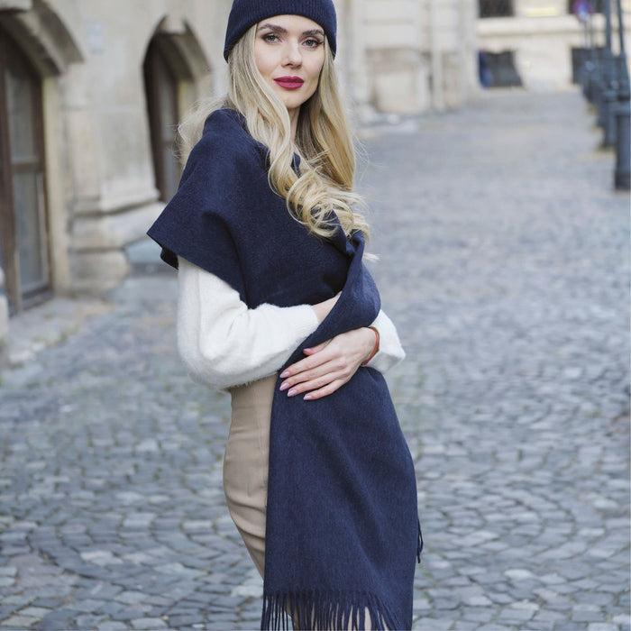 Cxl By Christian Lacroix Étole Cachemire - Bleu Marine