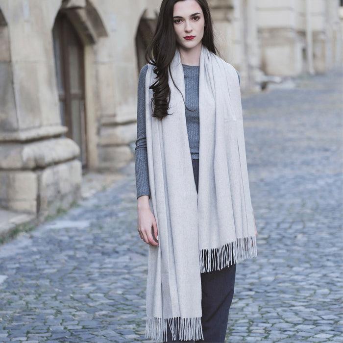 Cxl By Christian Lacroix Étole Cachemire - Gris Clair