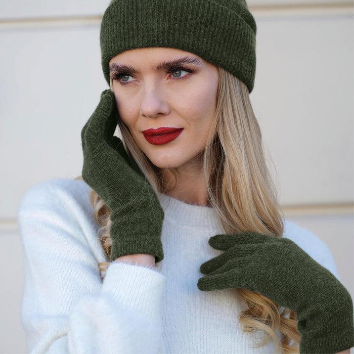 Cxl By Christian Lacroix Gants Cachemire - Vert Foncé