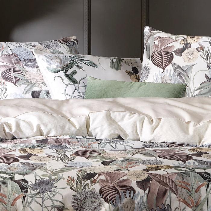 Cxl By Christian Lacroix Housse De Couette Satin De Coton - Garden Taupe