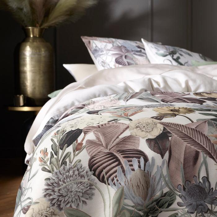 Cxl By Christian Lacroix Housse De Couette Satin De Coton - Garden Taupe