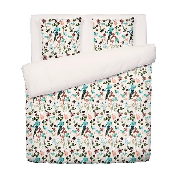 Cxl By Christian Lacroix Housse De Couette + Taie(s) D'oreiller En Satin De Coton - Iris Taupe