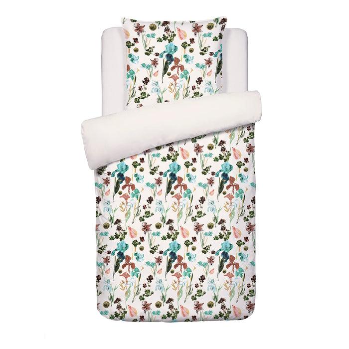 Cxl By Christian Lacroix Housse De Couette + Taie(s) D'oreiller En Satin De Coton - Iris Taupe