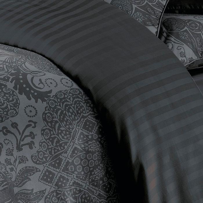 Cxl By Christian Lacroix Housse De Couette + Taie(s) D'oreiller Satin De Coton - Arles Gris Foncé