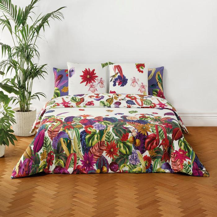 cxl by christian lacroix Housse de couette + taie(s) d'oreiller satin de coton - Jardin tropical