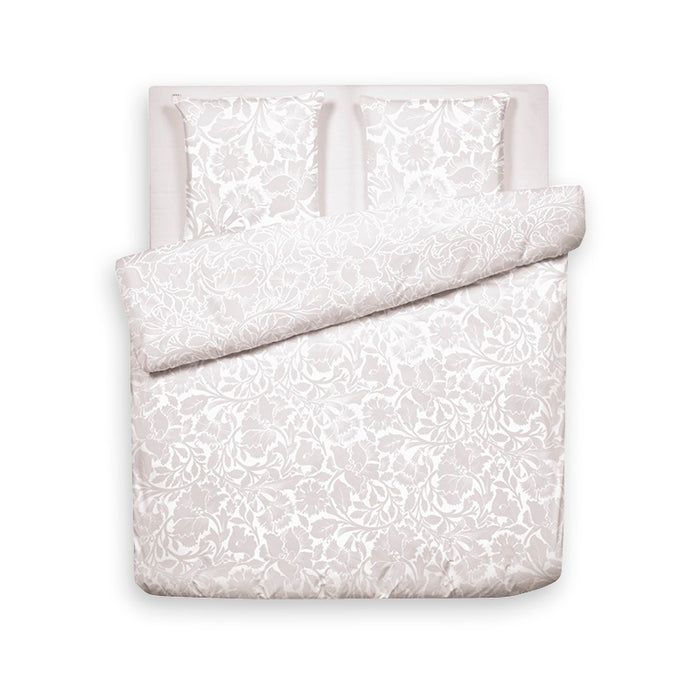 Cxl By Christian Lacroix Housse De Couette + Taie(s) D'oreiller Satin De Coton - Arabesque Taupe
