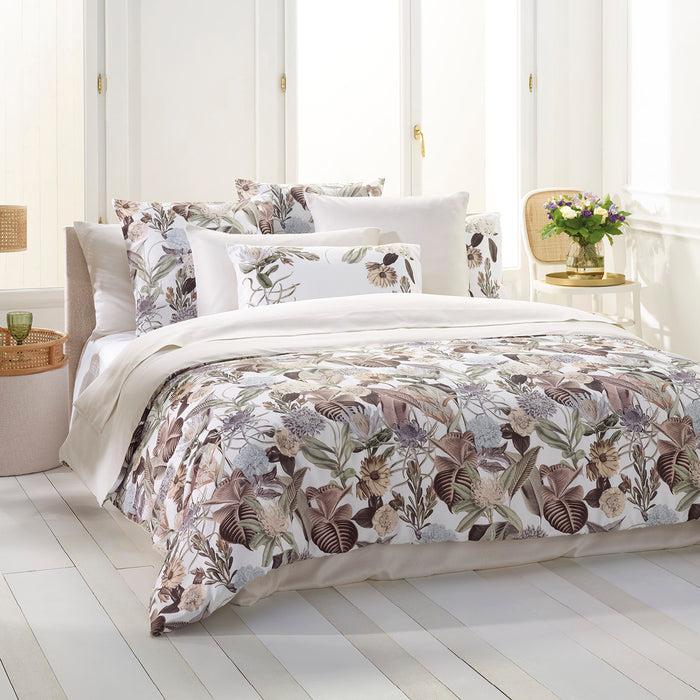 cxl by christian lacroix Housse de couette + taie(s) d'oreiller satin de coton - Garden taupe