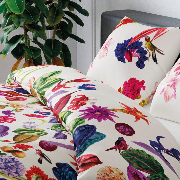 Cxl By Christian Lacroix Housse De Couette + Taie(s) D'oreiller Satin De Coton - Jardin Floral