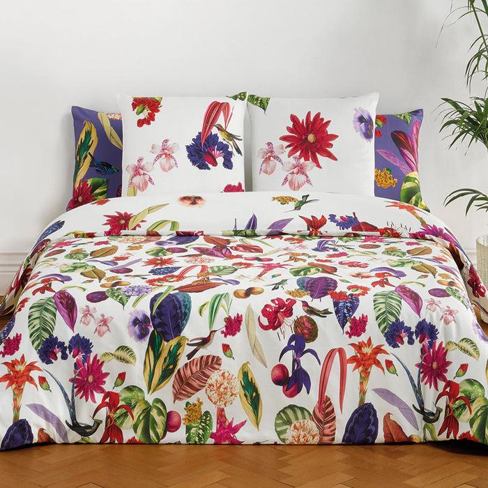 Cxl By Christian Lacroix Housse De Couette + Taie(s) D'oreiller Satin De Coton - Jardin Floral