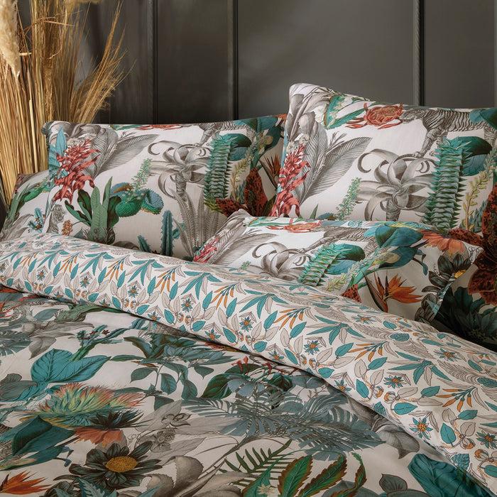 Cxl By Christian Lacroix Housse De Couette + Taie(s) D'oreiller Satin De Coton -Zanzibar Blanc