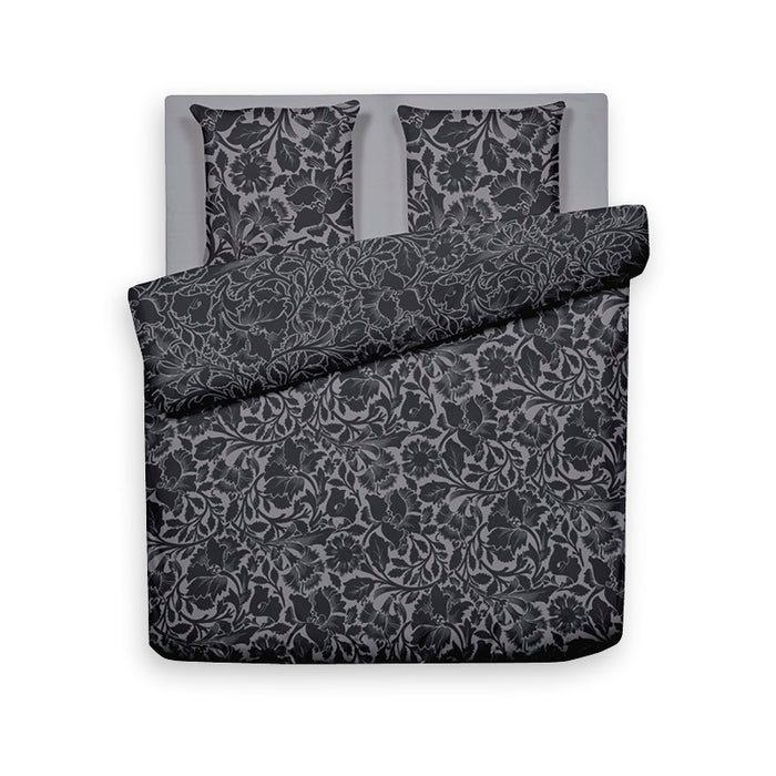 Cxl By Christian Lacroix Housse De Couette + Taie(s) D'oreiller Satin De Coton - Anthracite