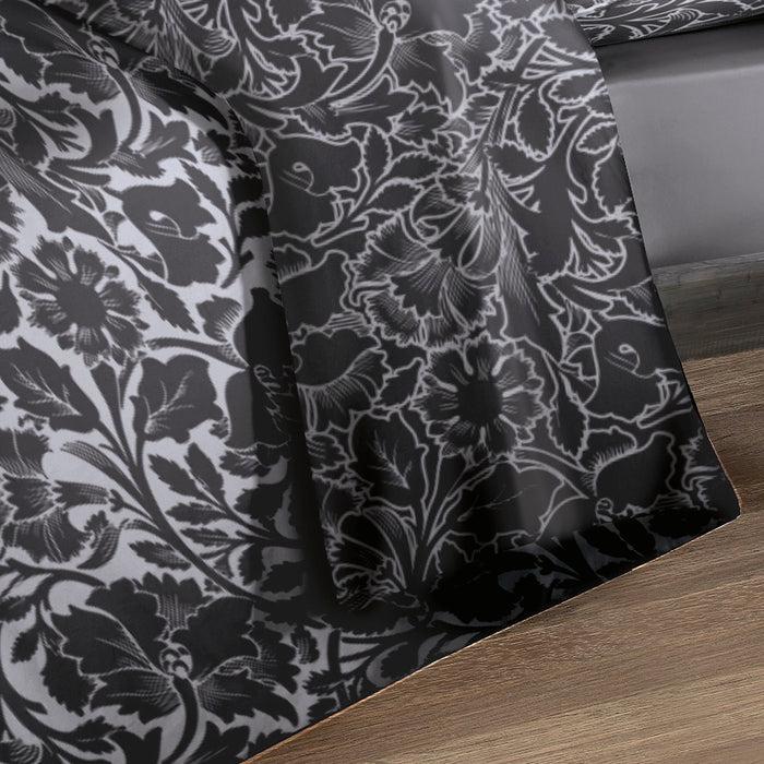 Cxl By Christian Lacroix Housse De Couette + Taie(s) D'oreiller Satin De Coton - Anthracite