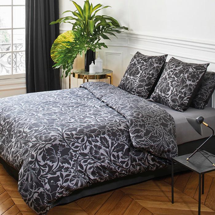 cxl by christian lacroix Housse de couette + taie(s) d'oreiller satin de coton - Anthracite