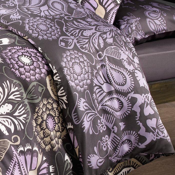 Cxl By Christian Lacroix Housse De Couette + Taie(s) D'oreiller Satin De Coton - Love Stories Prune