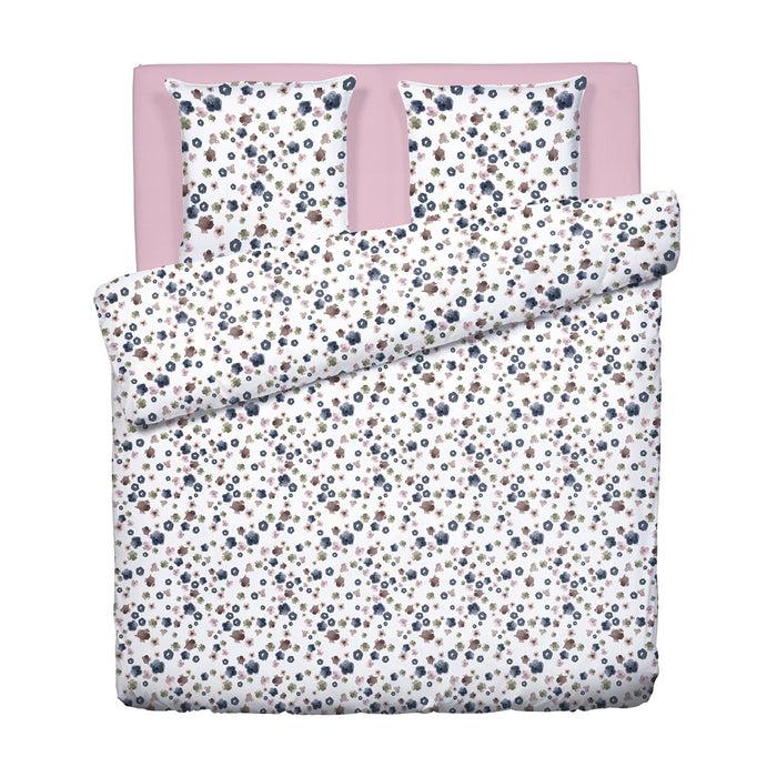 Cxl By Christian Lacroix Housse De Couette + Taie(s) D'oreiller Satin De Coton - Exotique Flower Blanc