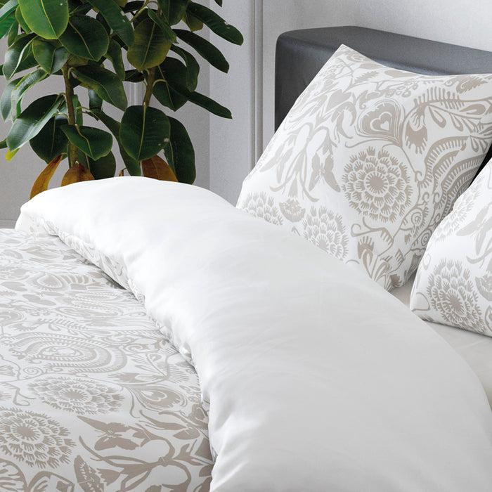 Cxl By Christian Lacroix Housse De Couette + Taie(s) D'oreiller Satin De Coton - Love Stories Taupe