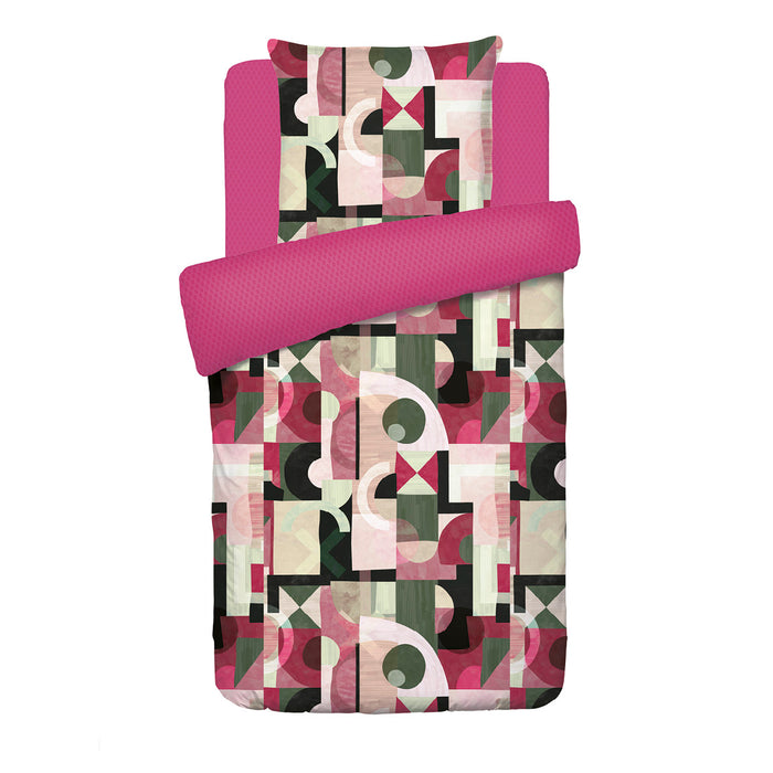 Cxl By Christian Lacroix Housse De Couette + Taie(s) D'oreiller Satin De Coton - Collage Baie Sauvage