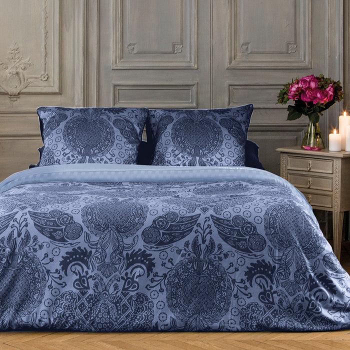 Cxl By Christian Lacroix Housse De Couette + Taie(s) D'oreiller Satin De Coton - Arles Bleu