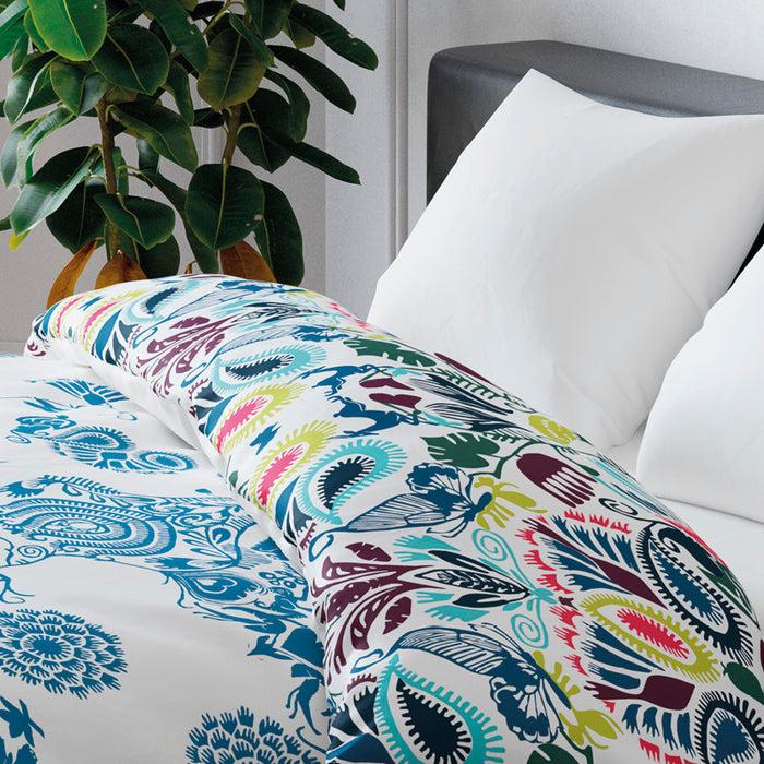 Cxl By Christian Lacroix Housse De Couette + Taie(s) D'oreiller Satin De Coton - Love Stories Multicolor Bleu