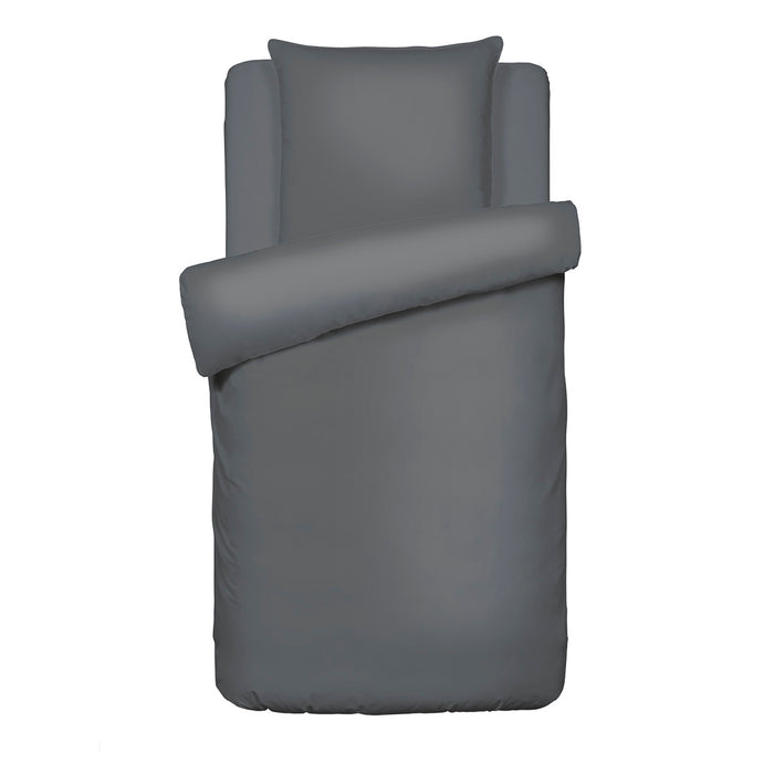 Cxl By Christian Lacroix Housse De Couette + Taie(s) D'oreiller Satin De Coton - Gris Foncé