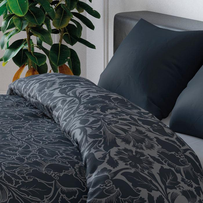 Cxl By Christian Lacroix Housse De Couette + Taie(s) D'oreiller Satin De Coton - Arabesque Noir