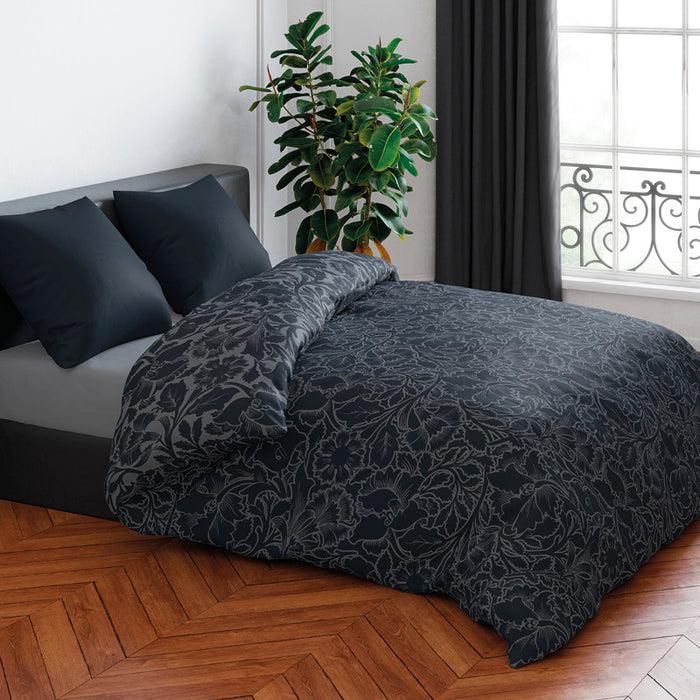 cxl by christian lacroix Housse de couette + taie(s) d'oreiller satin de coton - Arabesque Noir