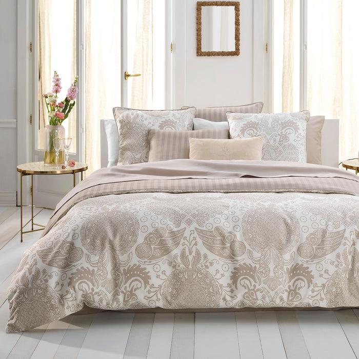 cxl by christian lacroix Housse de couette + taie(s) d'oreiller satin de coton - Arles taupe