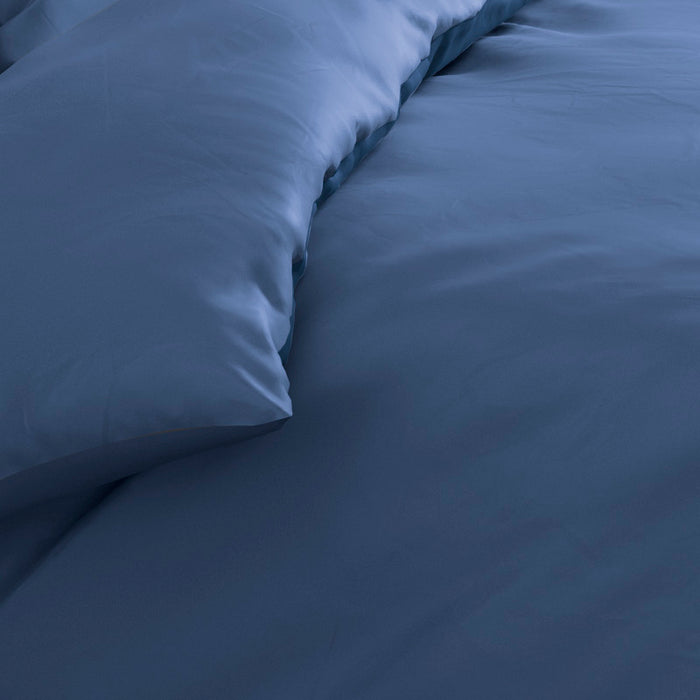 Cxl By Christian Lacroix Housse De Couette + Taie(s) Satin De Coton - Bleu