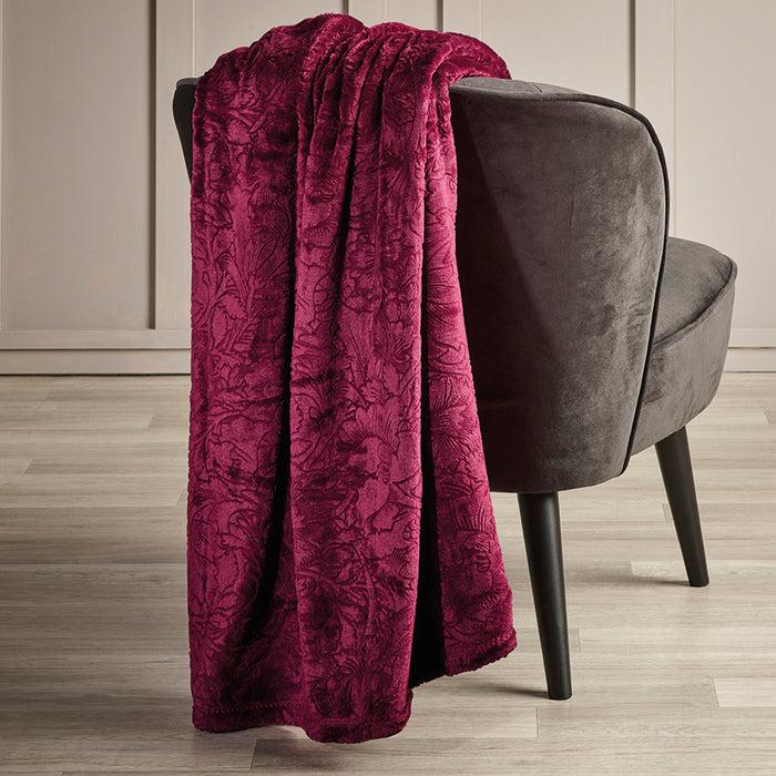 Cxl By Christian Lacroix Maxi Plaid/couvre-lit - Arabesque Bordeaux