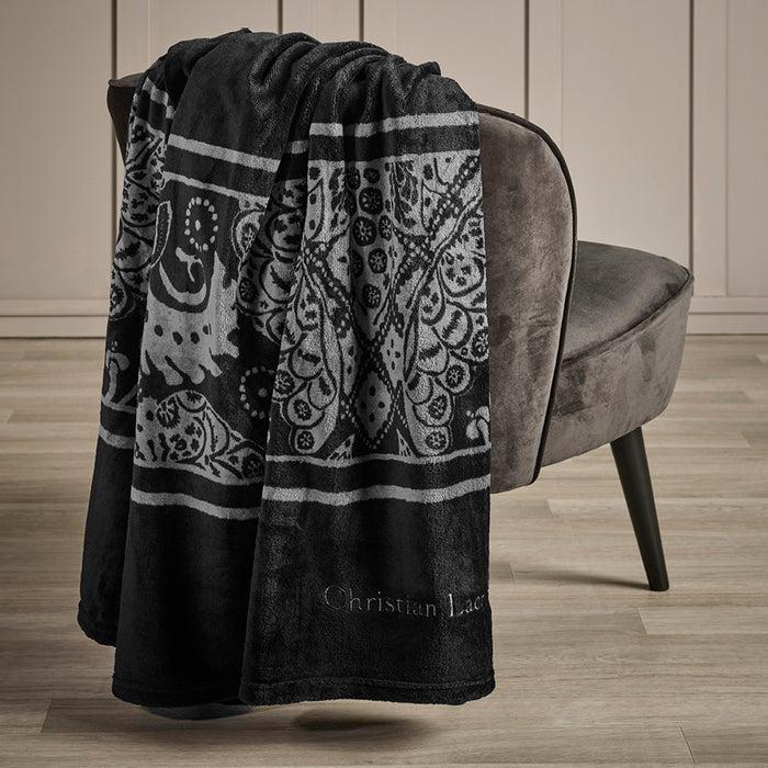 Cxl By Christian Lacroix Maxi Plaid / Couvre-lit - Gris Foncé