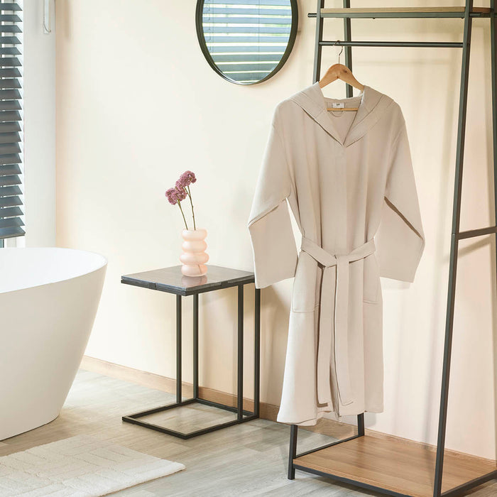 Cxl By Christian Lacroix Peignoir Avec Capuche - Nid D'abeille Taupe