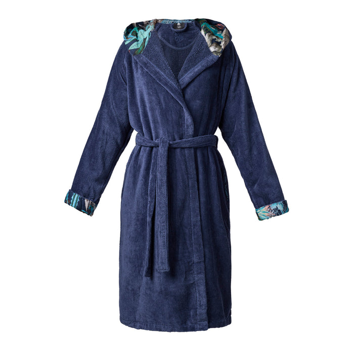 Cxl By Christian Lacroix Peignoir Avec Capuche - Zanzibar Bleu Foncé
