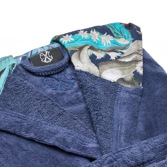 Cxl By Christian Lacroix Peignoir Avec Capuche - Zanzibar Bleu Foncé