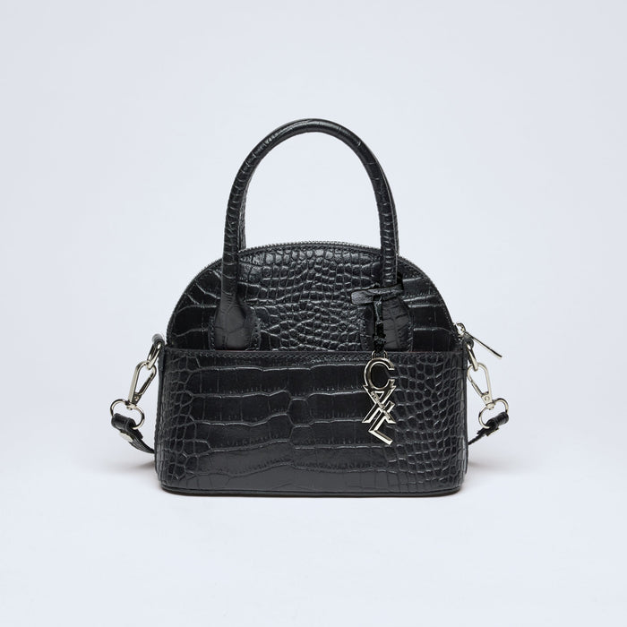 cxl by christian lacroix Petit sac bowling Bel-air en cuir croco
